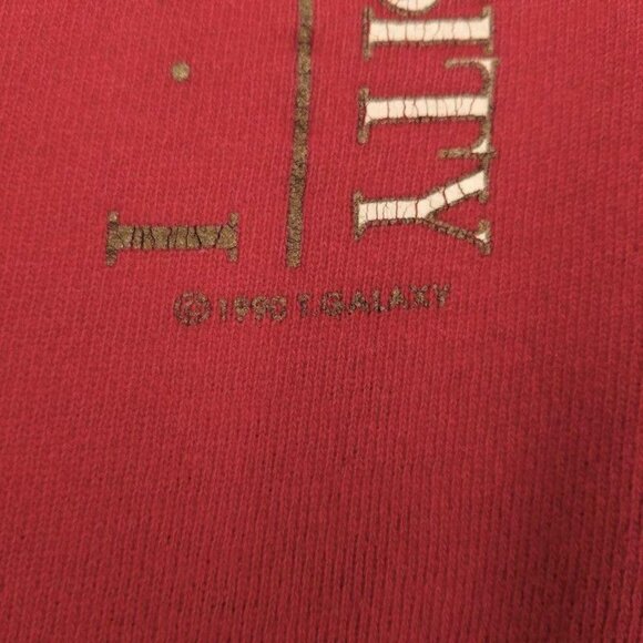 Iowa State Alumni Sweatshirt L Vintage 1990 Champion Red Reverse Weave USA Made - Picture 4 of 11